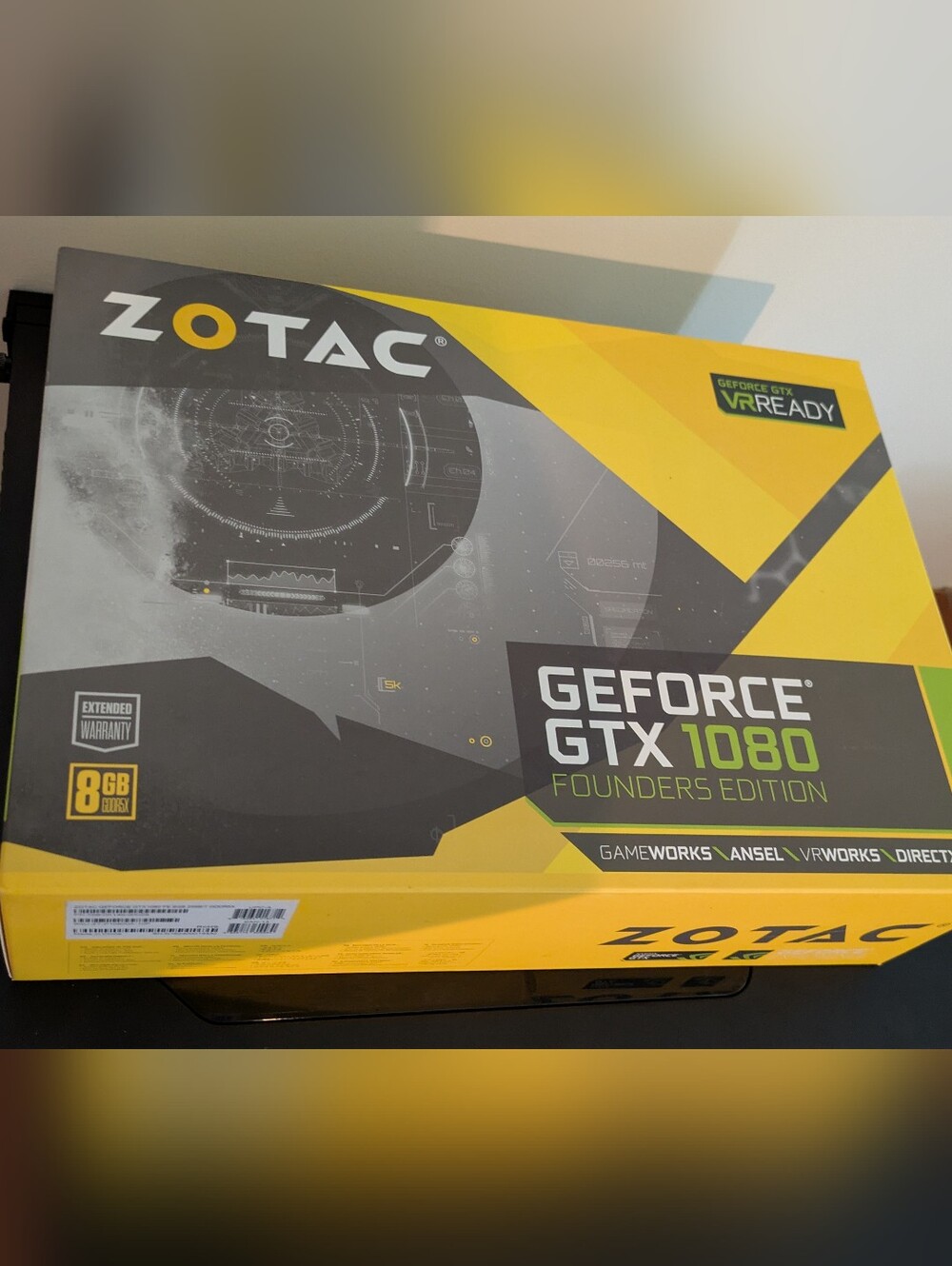 ZOTAC GeForce GTX 1080 GPU 🔥 Founders Edition 8GB 👉GDDR5X Nvidia MINT+ CIB